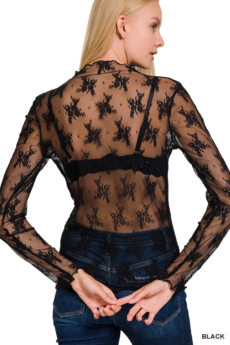 ZENANA Lace Layering Top