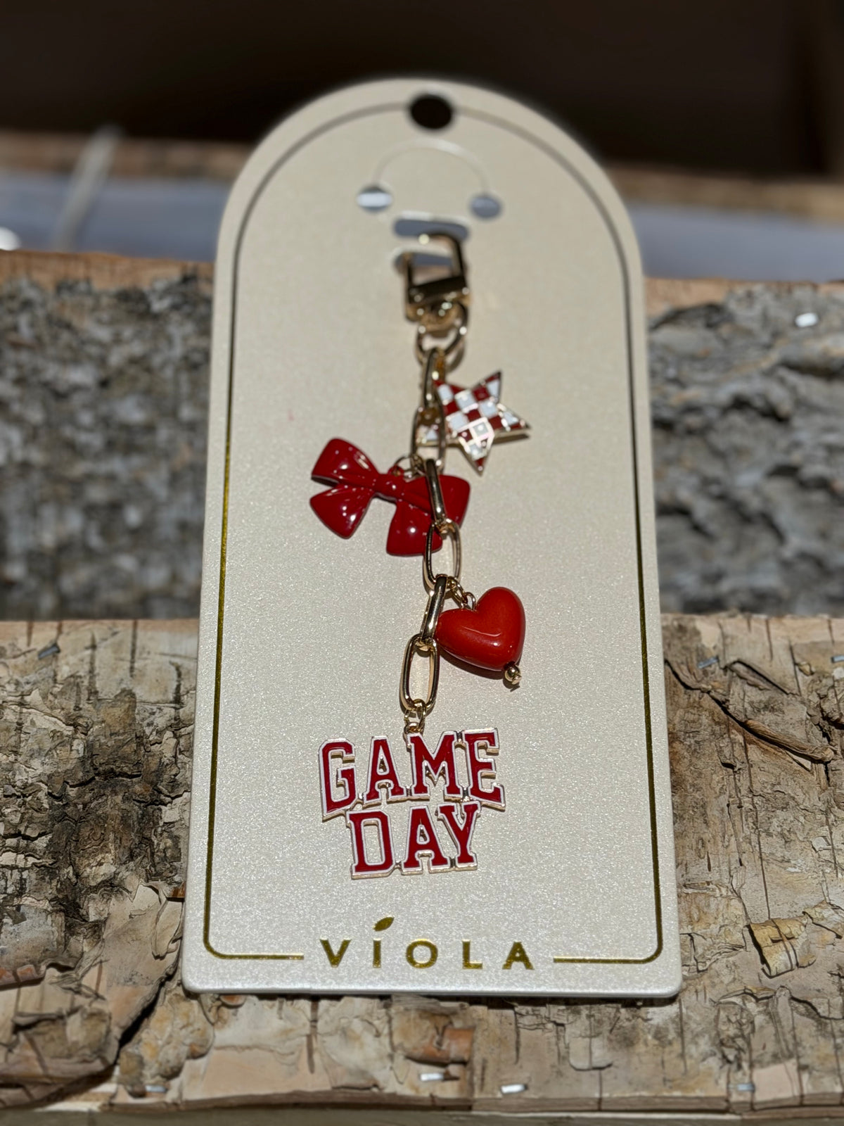 DMC Game Day Charm Bag Charm