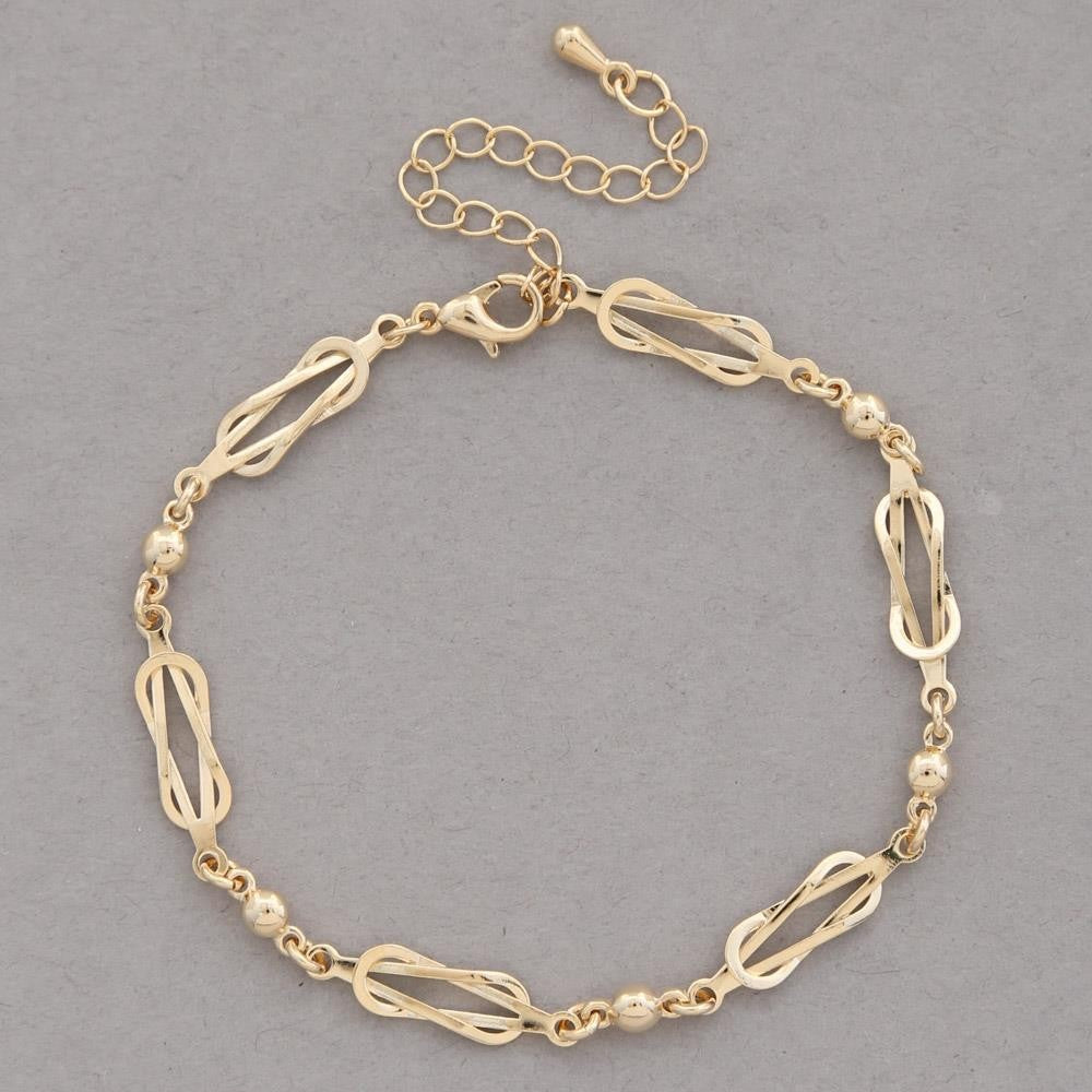 JOBERRY Sodajo Gold Dipped Metal Chain Bracelet