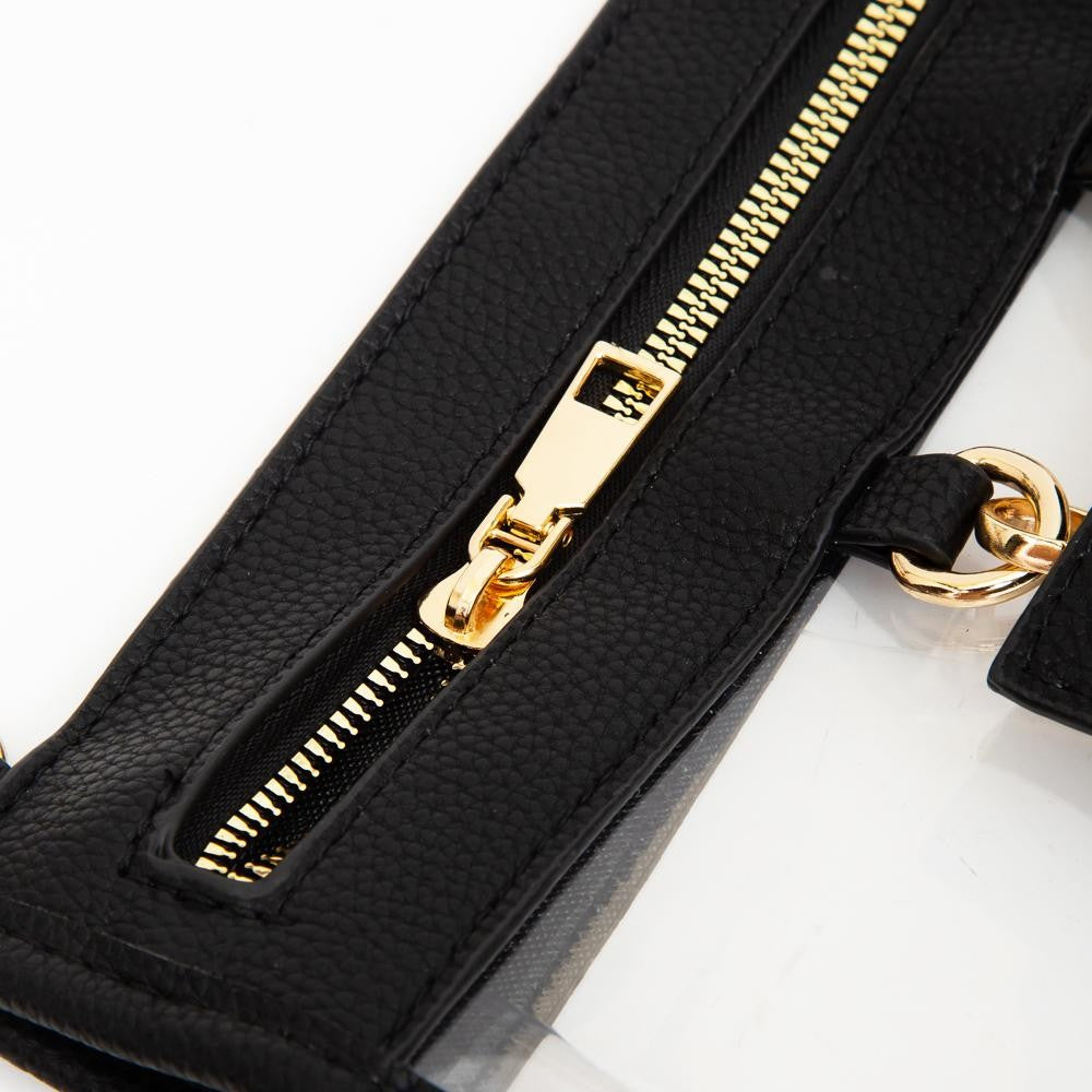 JUDSON Clear Crossbody Bag w/ Sunglass Holder
