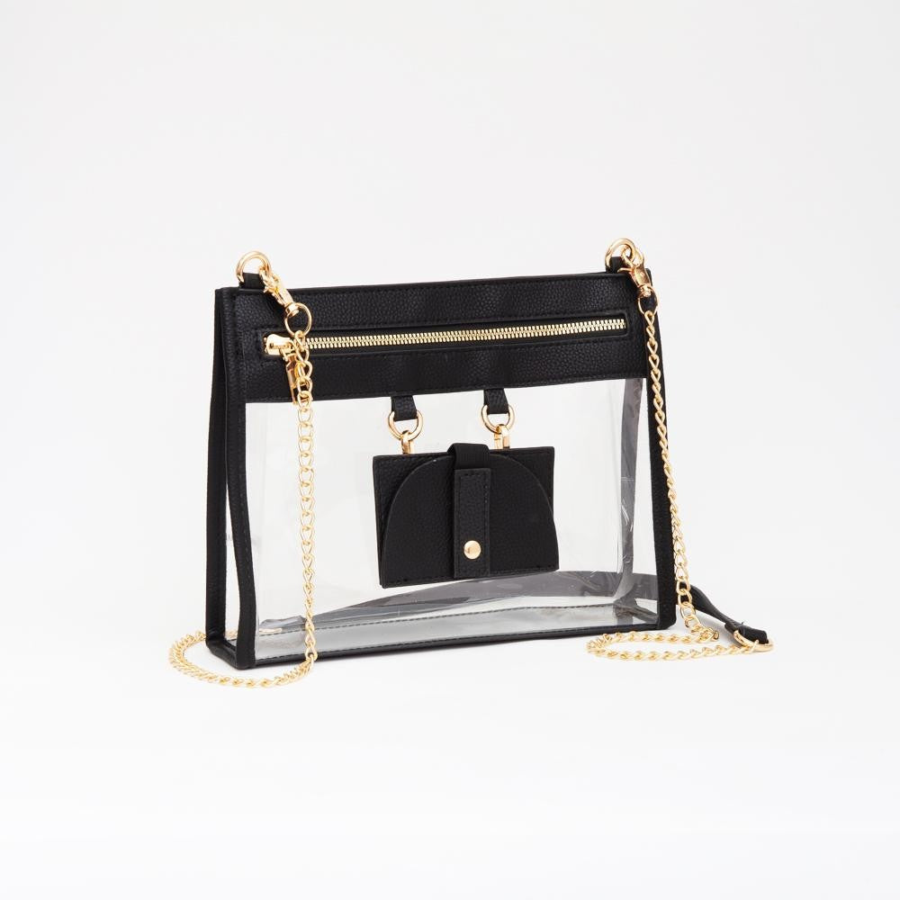 JUDSON Clear Crossbody Bag w/ Sunglass Holder