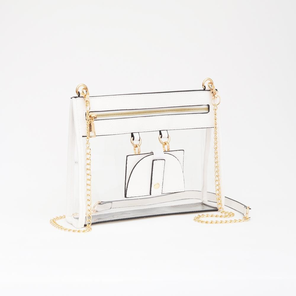 JUDSON Clear Crossbody Bag w/ Sunglass Holder