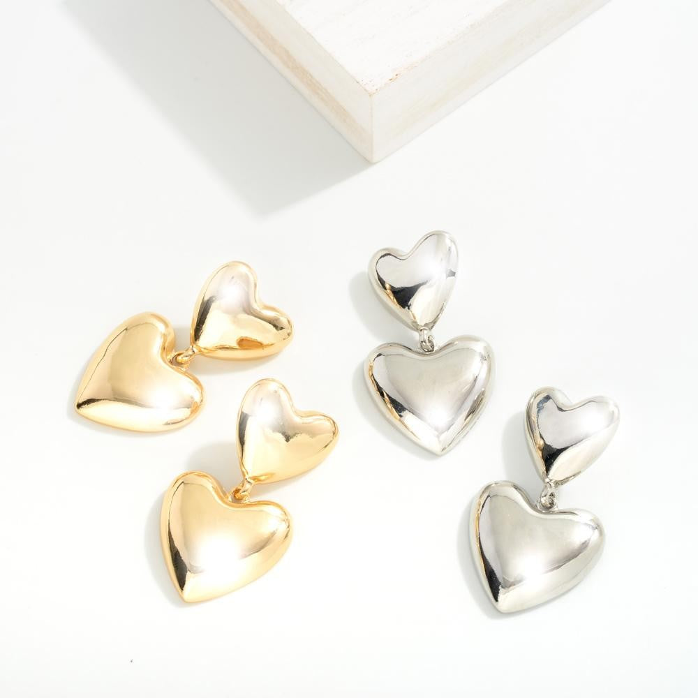 JUDSON Double Heart Earrings