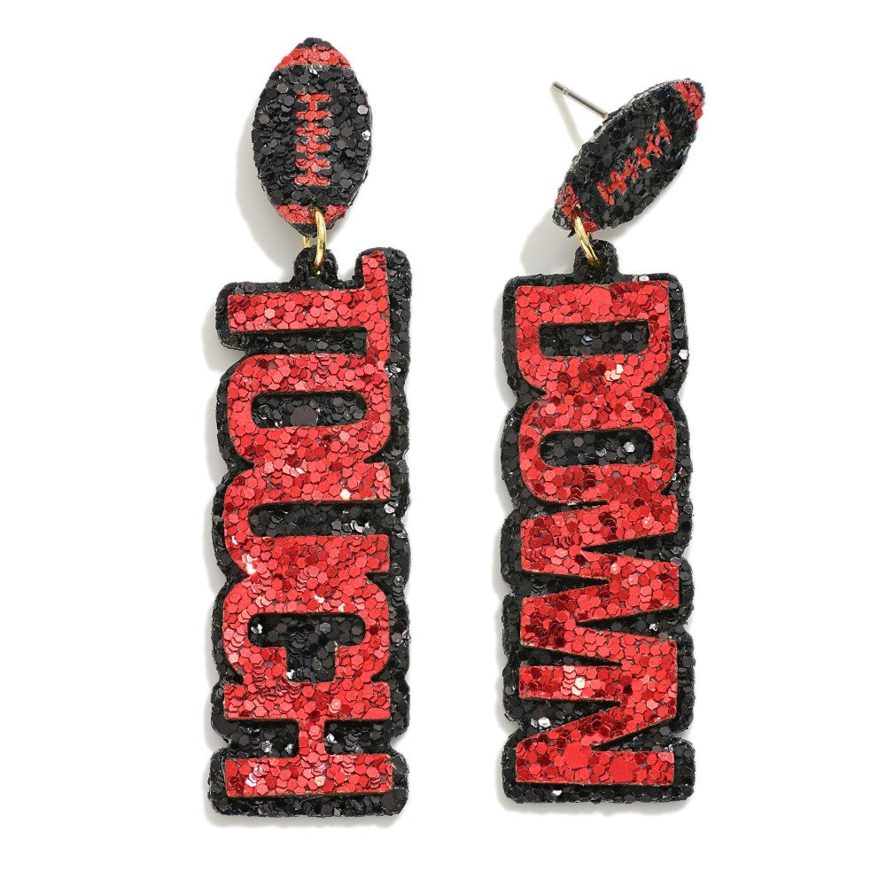 JUDSON Touch Down Glitter Earrings