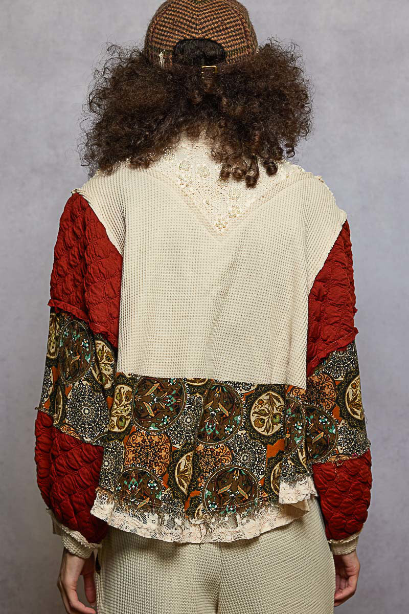 POL Floral Pattern Jacket