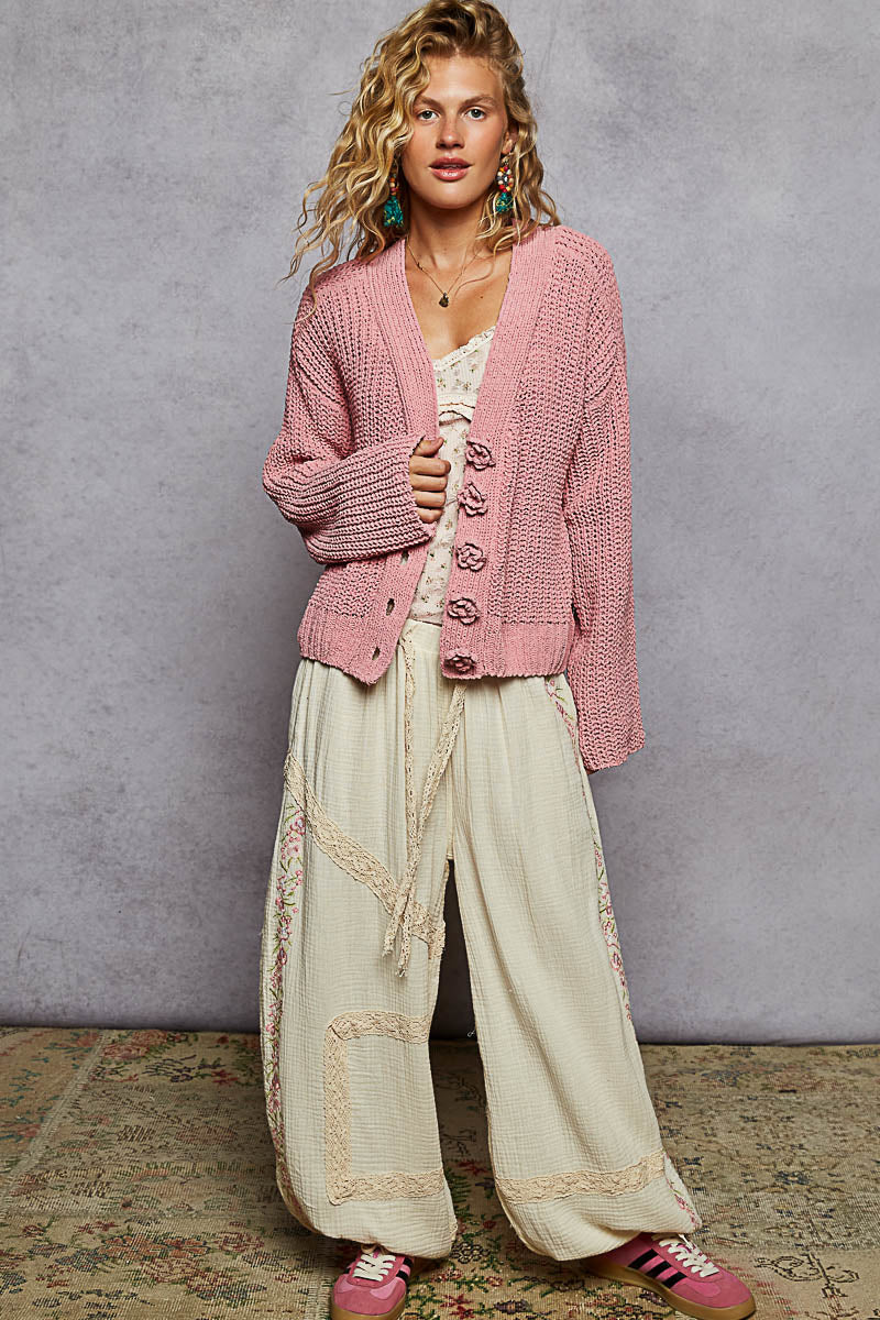 POL Chenille Cardigan