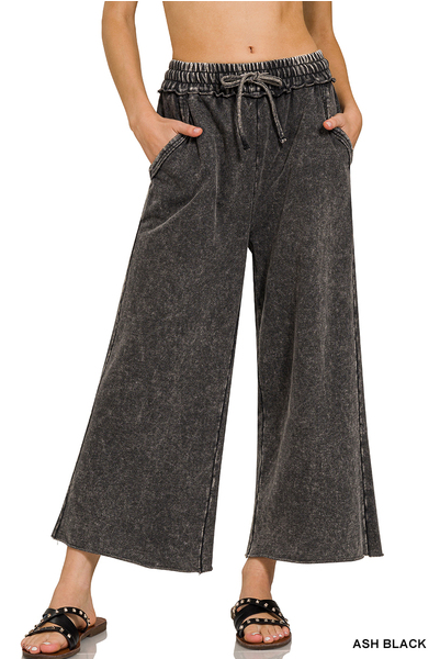 ZENANA Fleece Palazzo Pants