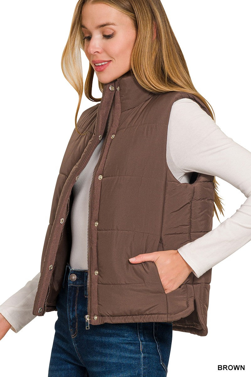 ZENANA Sleeveless Quilted Vest