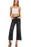 ZENANA High Rise Washed Black Cropped Jeans