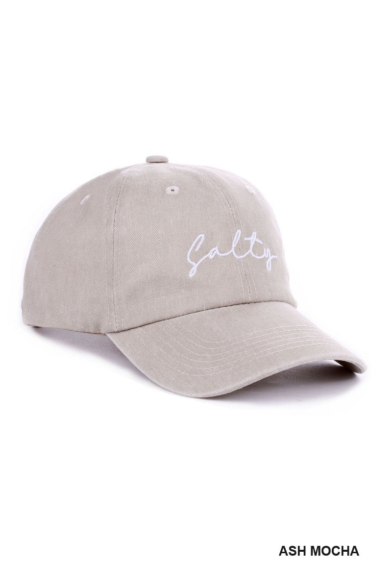 ZENANA Salty Embroidered Vintage Washed Cap