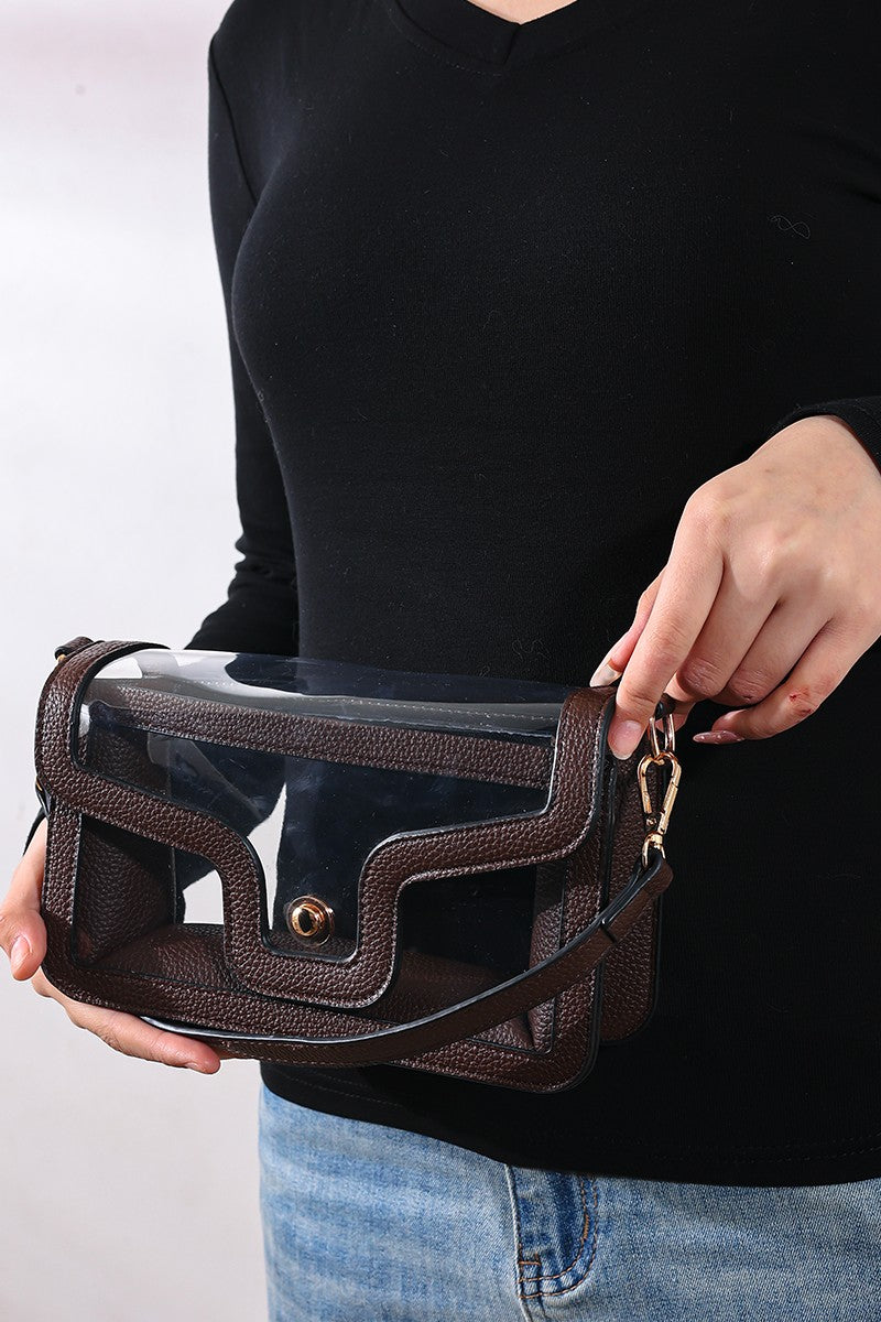 ZENANA Premium Clear Stadium Nina Handbag