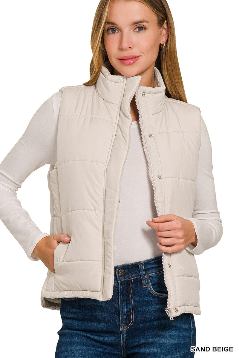 ZENANA Sleeveless Quilted Vest
