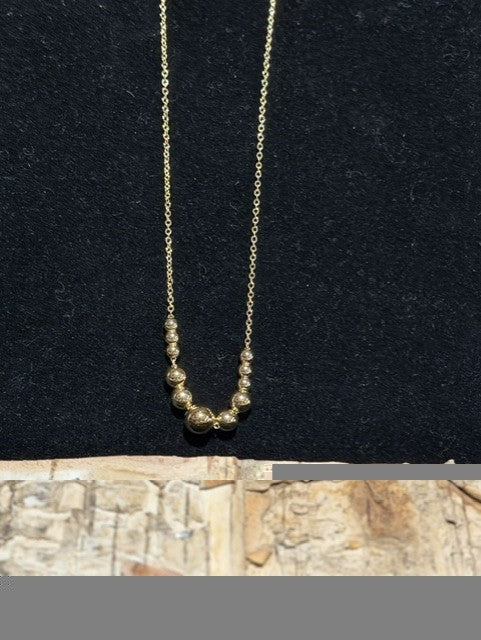 DMC Gold Bead Necklace