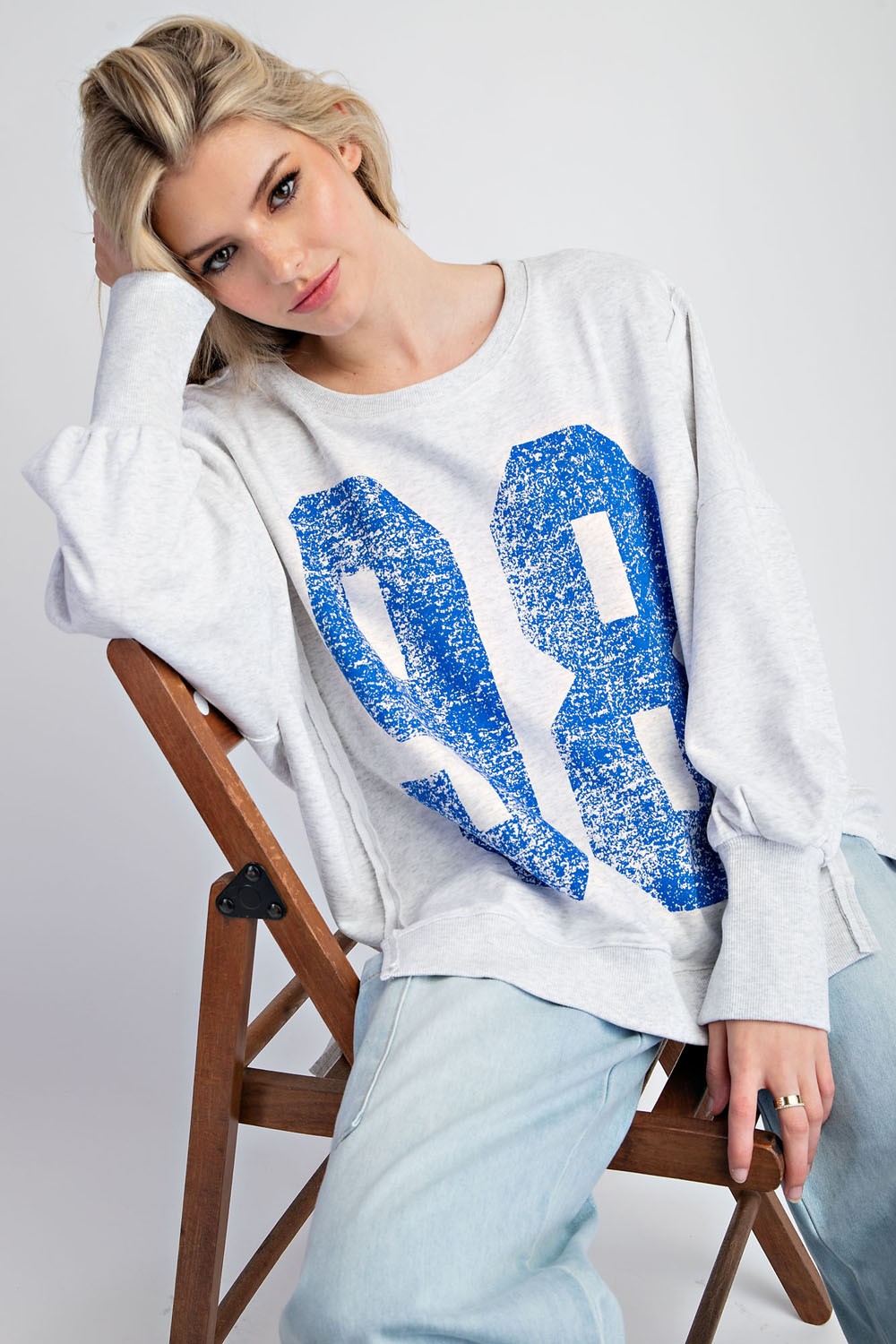 EE:SOME Faded Varsity Sweatshirt