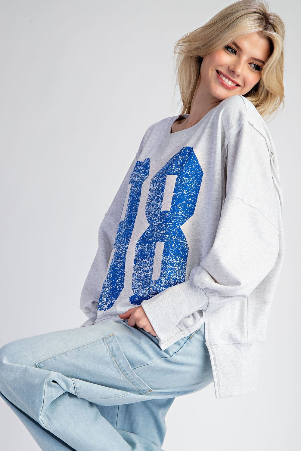 EE:SOME Faded Varsity Sweatshirt