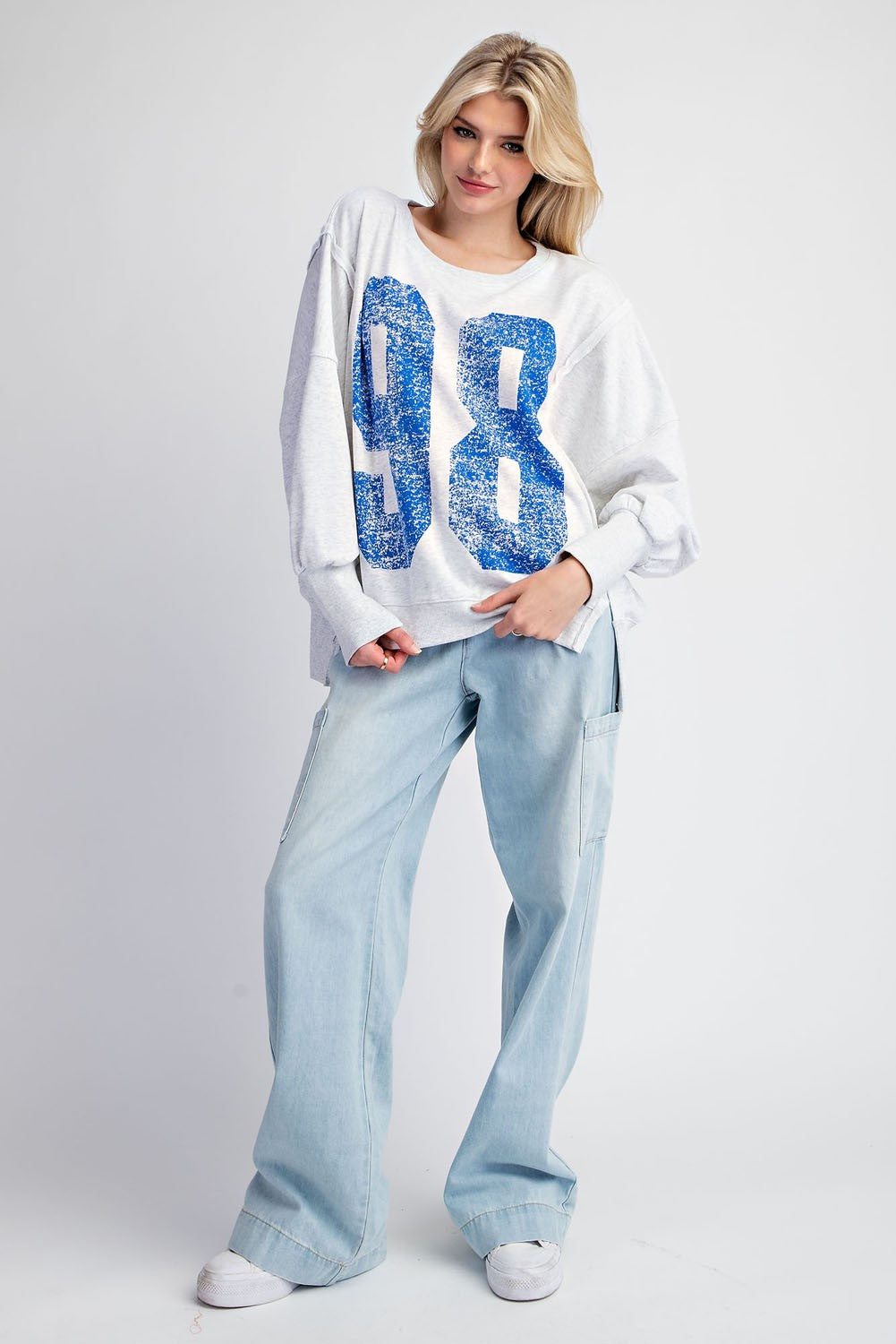 EE:SOME Faded Varsity Sweatshirt