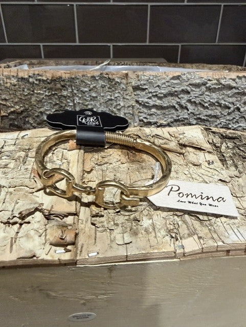 DMC Hammered Metal Horse Bit Bracelet