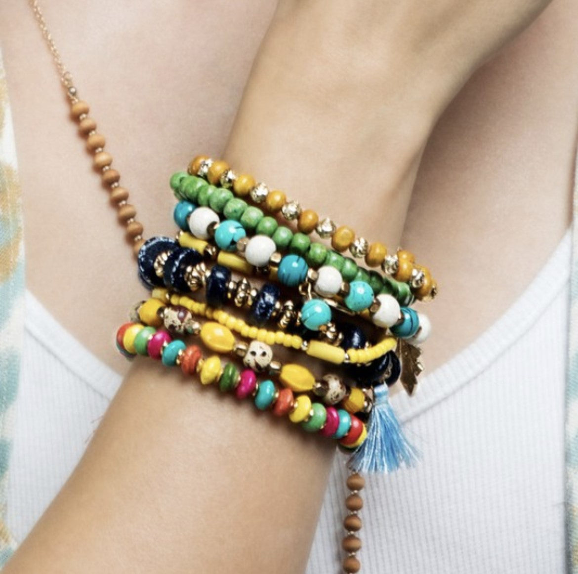 URBANISTA Vintage Colorful Bracelet Set