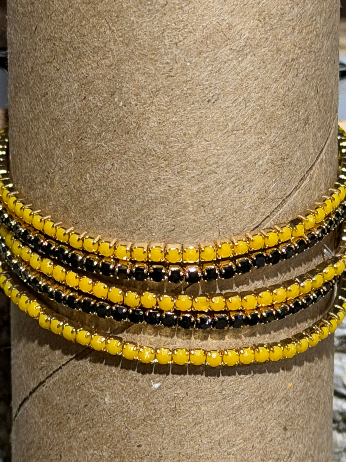 DMC Game Day Rhinestone Stretch Bracelets