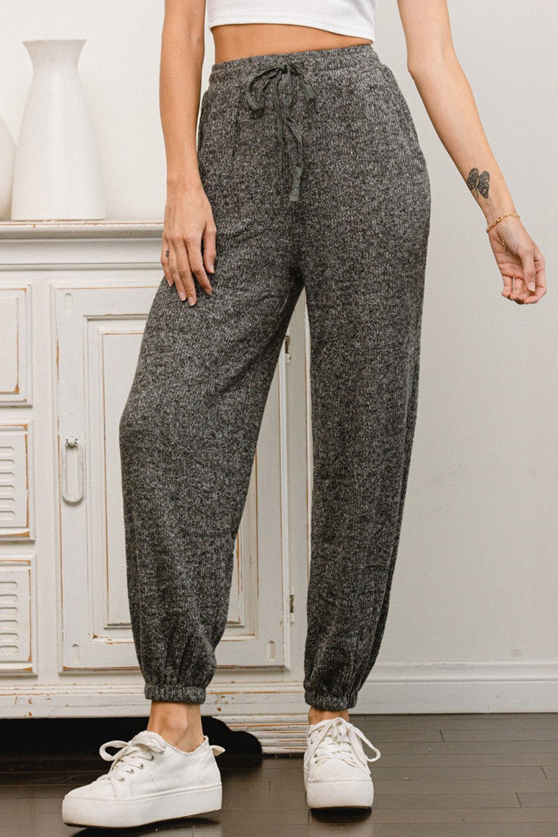 CES FEMME Washed Ribbed Jogger