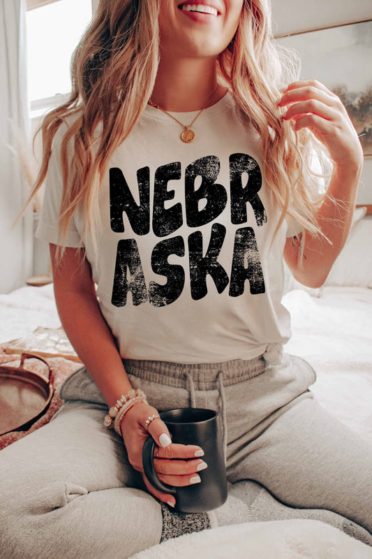 WKNDER Nebraska Bubble Letter Tee RESTOCK