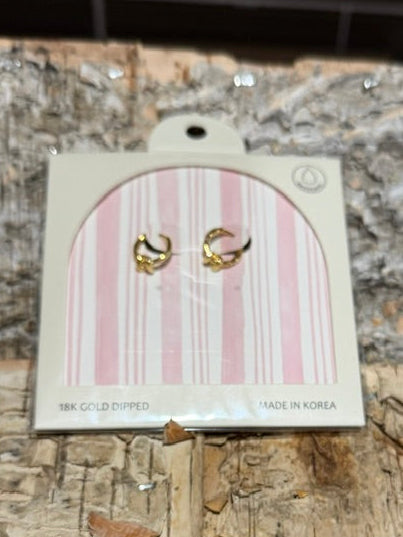 DMC 18K Gold Dipped Huggie Hoops