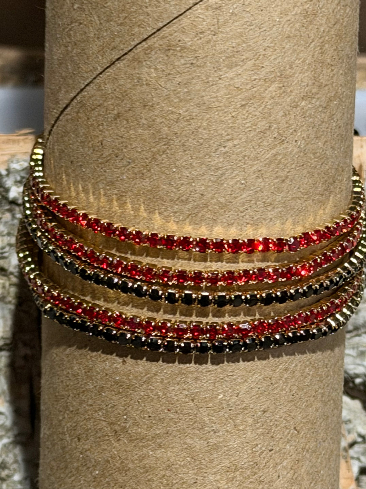 DMC Game Day Rhinestone Stretch Bracelets