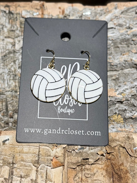 DMC Volleyball Dangle Earrings