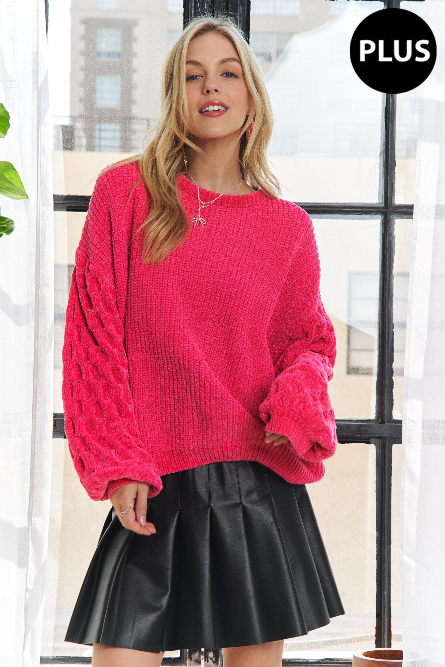 ADORA Plus Puff Sleeve Sweater