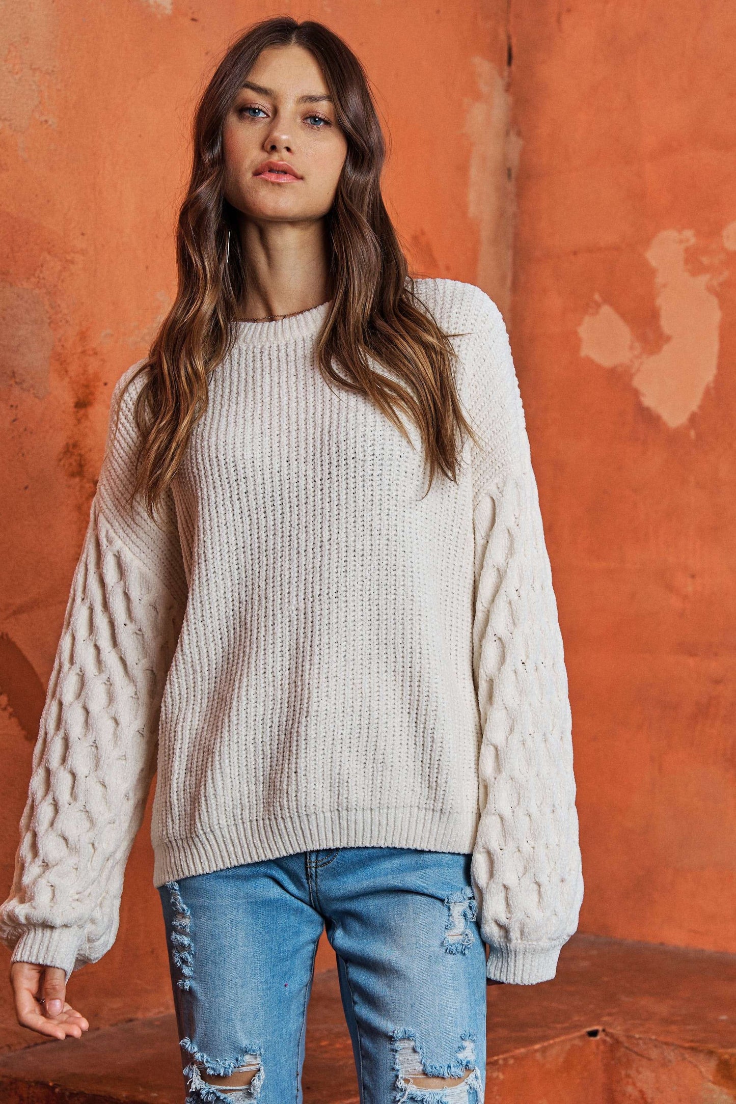 ADORA Plus Puff Sleeve Sweater