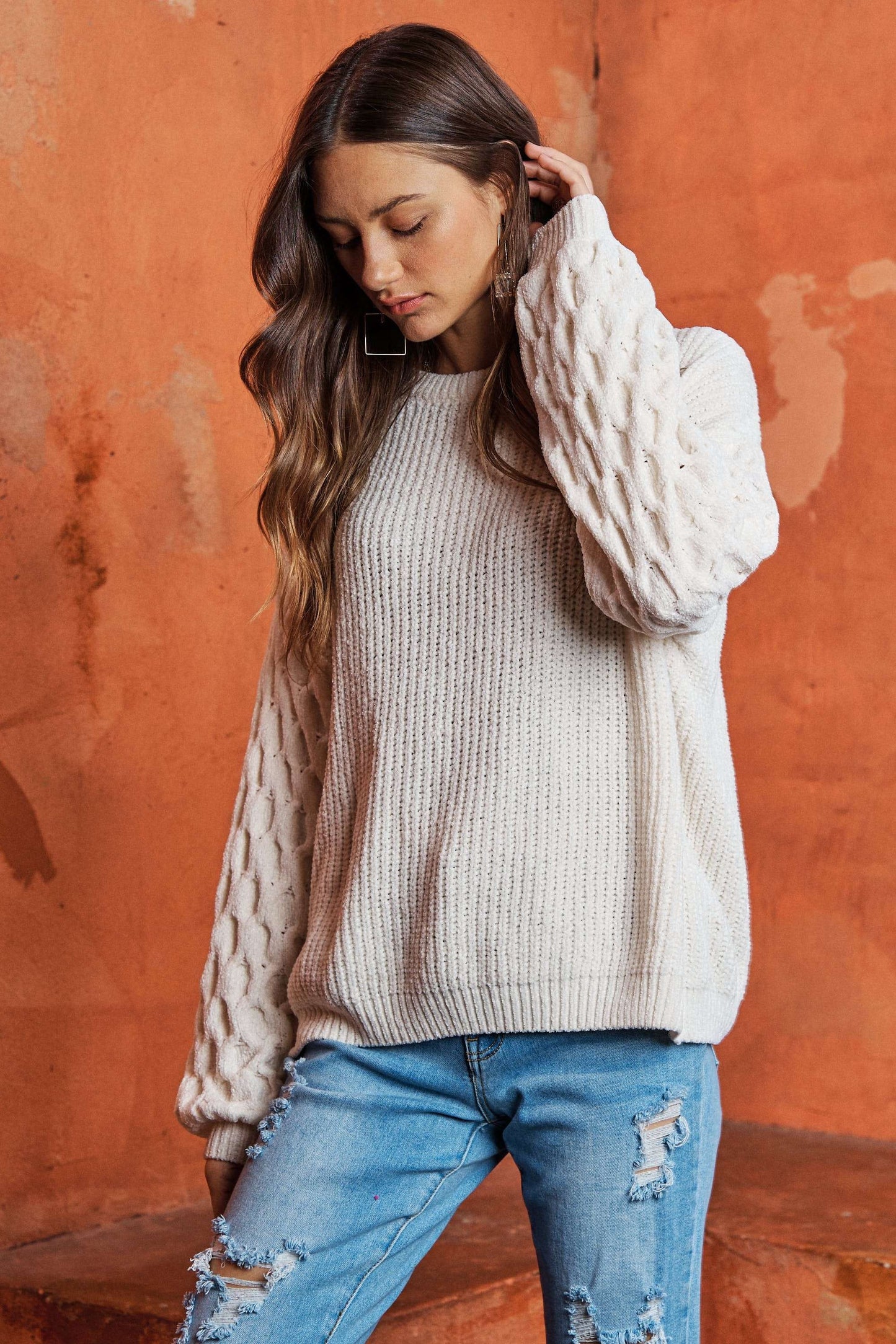 ADORA Plus Puff Sleeve Sweater