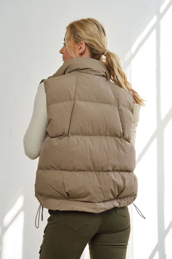 ADORA Front Zip Puffed Utility Vest