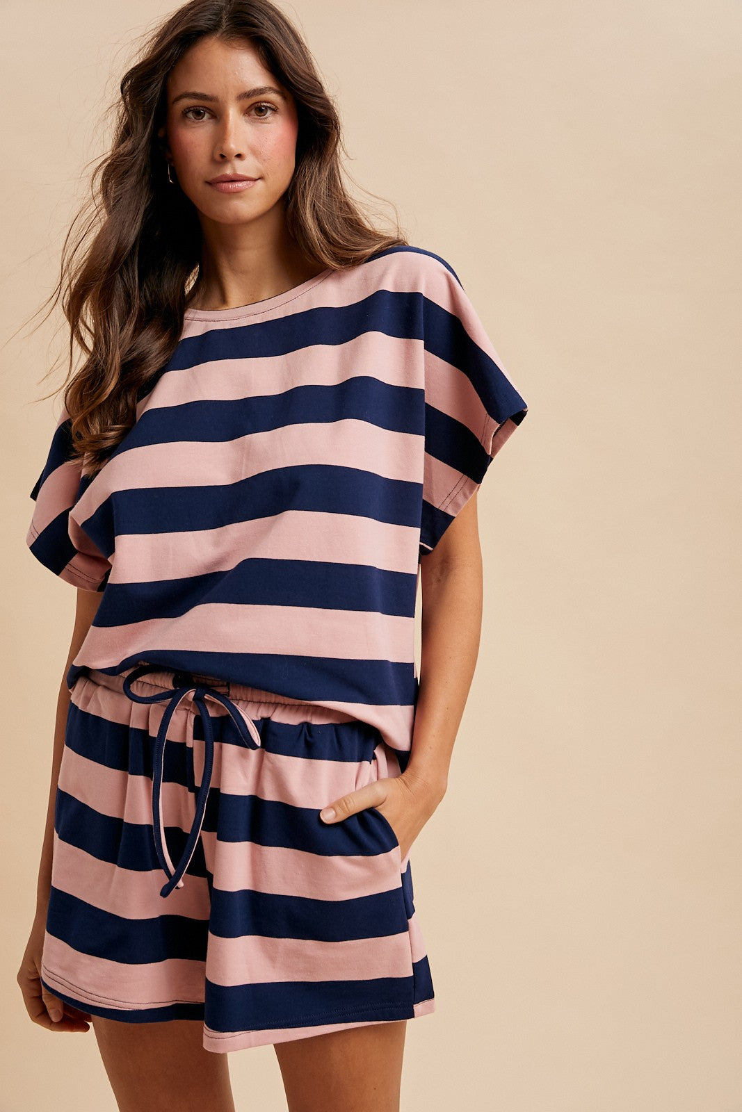 ANNIEWEAR Striped French Terry Set