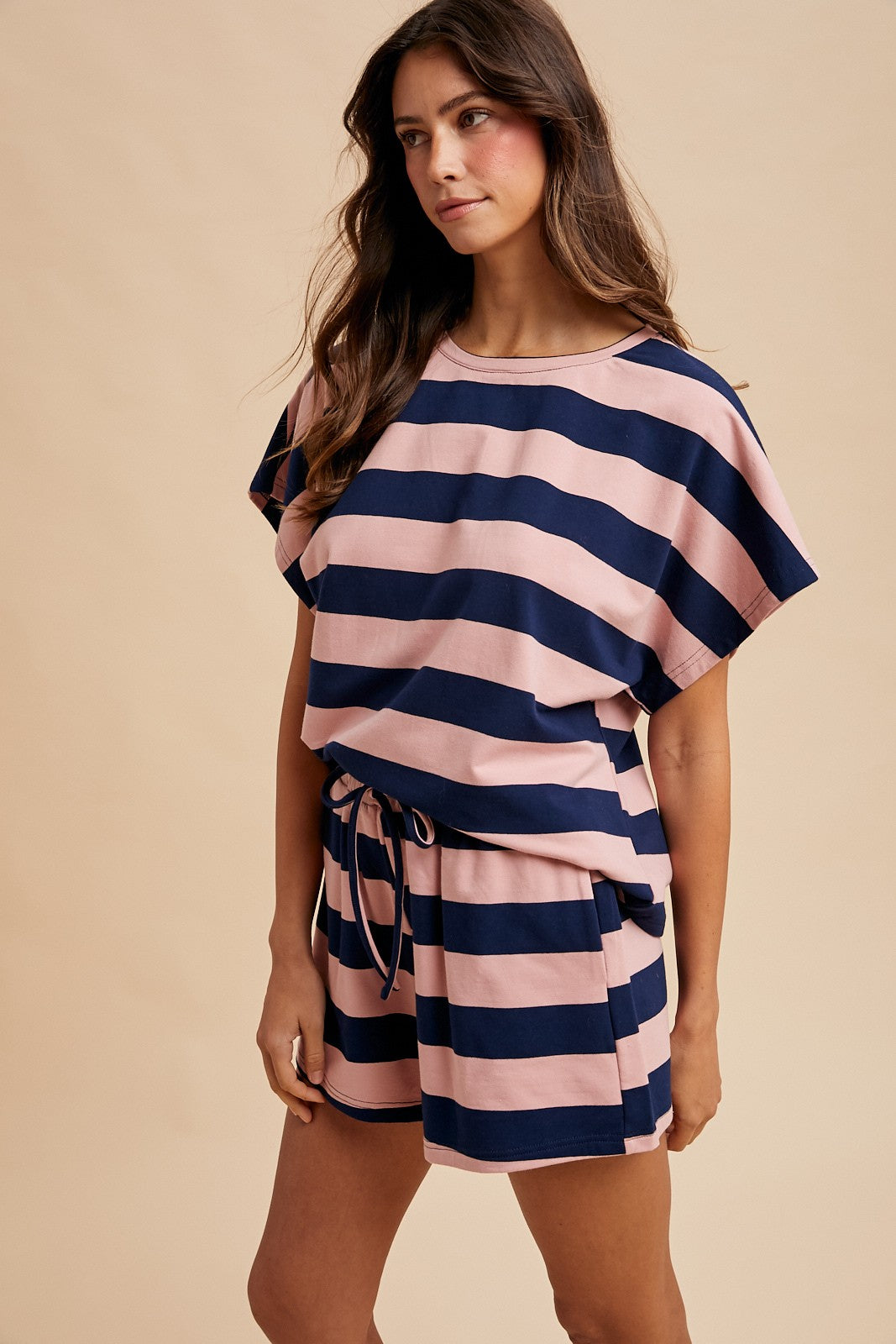 ANNIEWEAR Striped French Terry Set