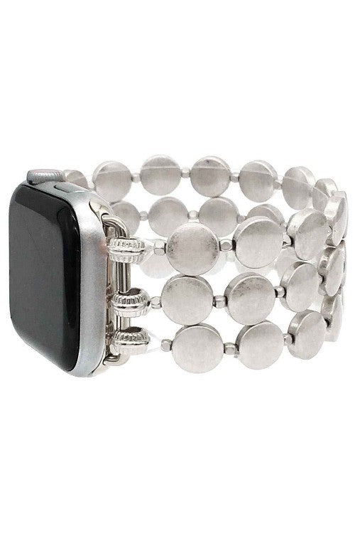 BLANDICE Multi Strand Round Metal Bead Apple Watch Band