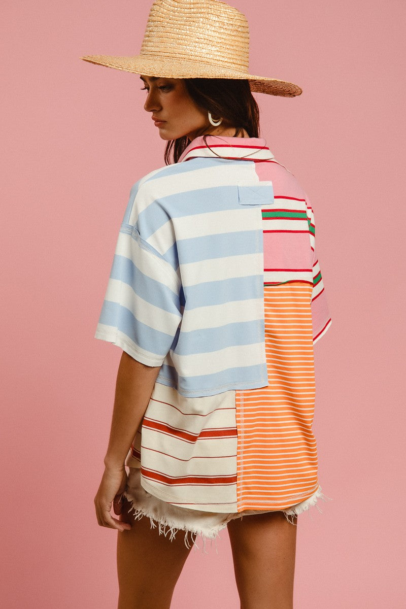 BIBI Mix and Match Color Block Shirt
