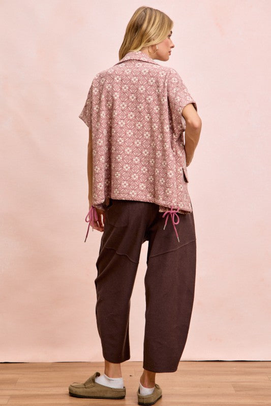 BIBI Vintage Mocha Washed Terry Pants