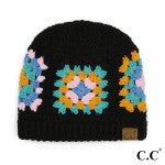 JUDSON CC Crochet Granny Square Beanie