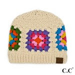 JUDSON CC Crochet Granny Square Beanie