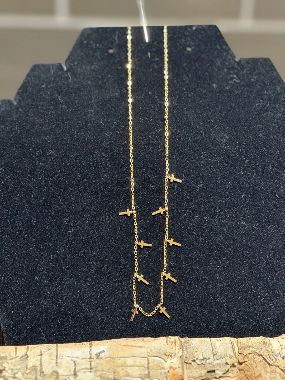 DMC Multiple Cross Gold Necklace