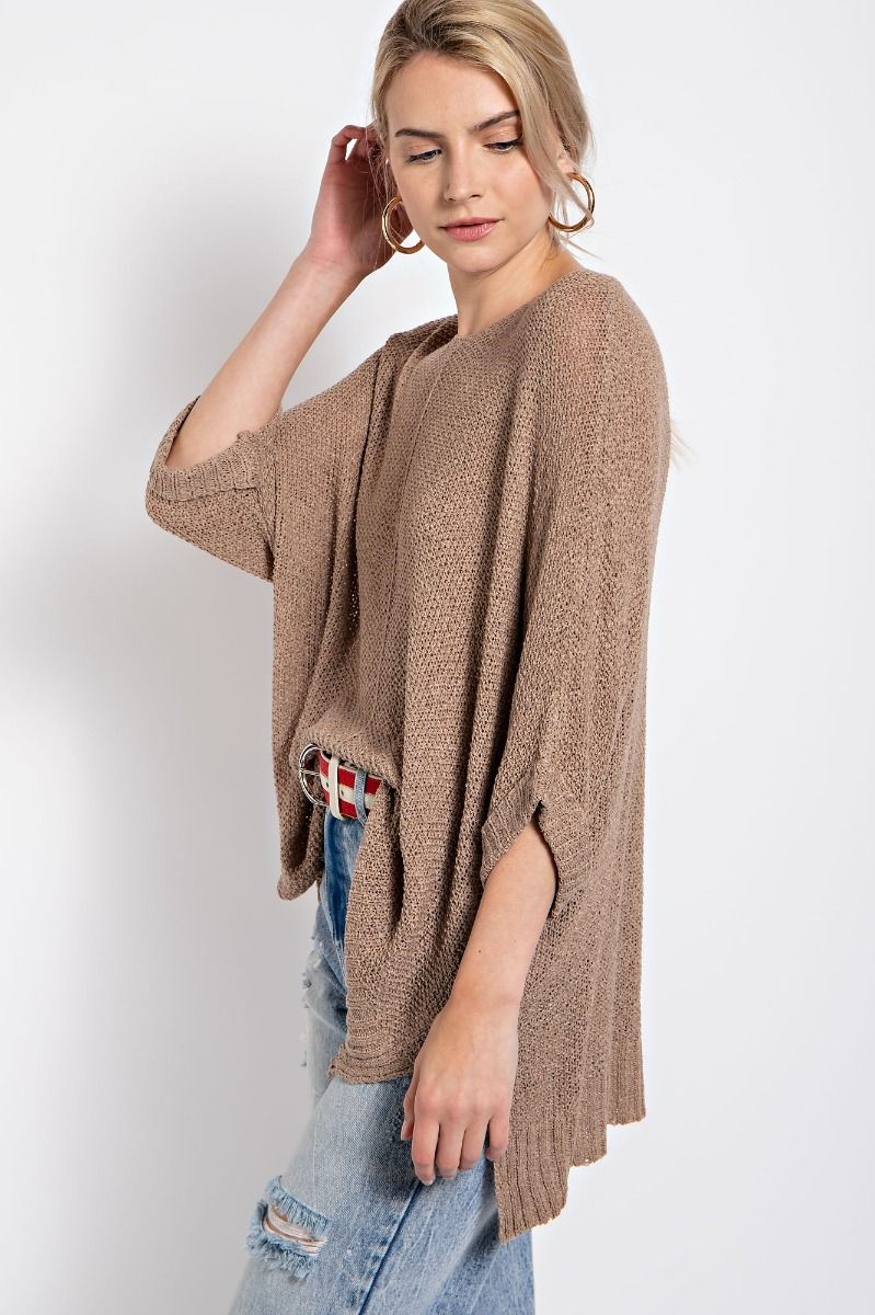 EASEL Plus Lightweight Sweater Top