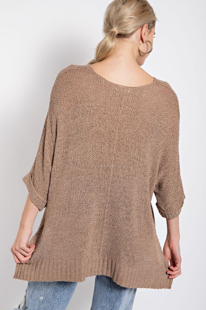 EASEL Plus Lightweight Sweater Top
