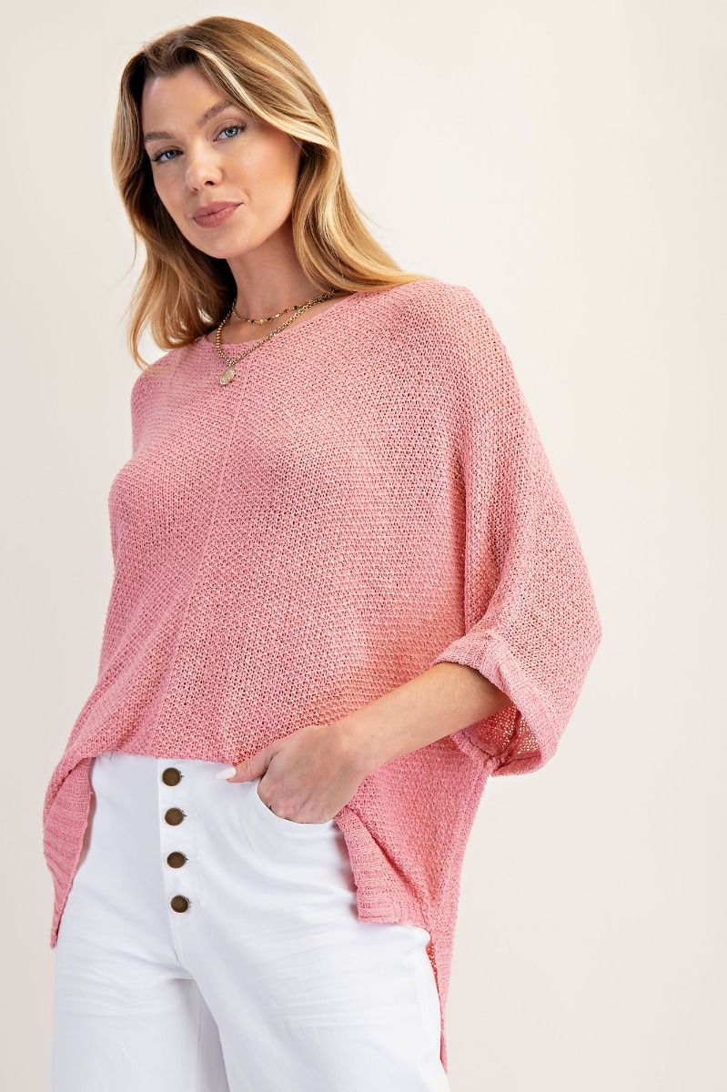 EASEL Plus Lightweight Sweater Top