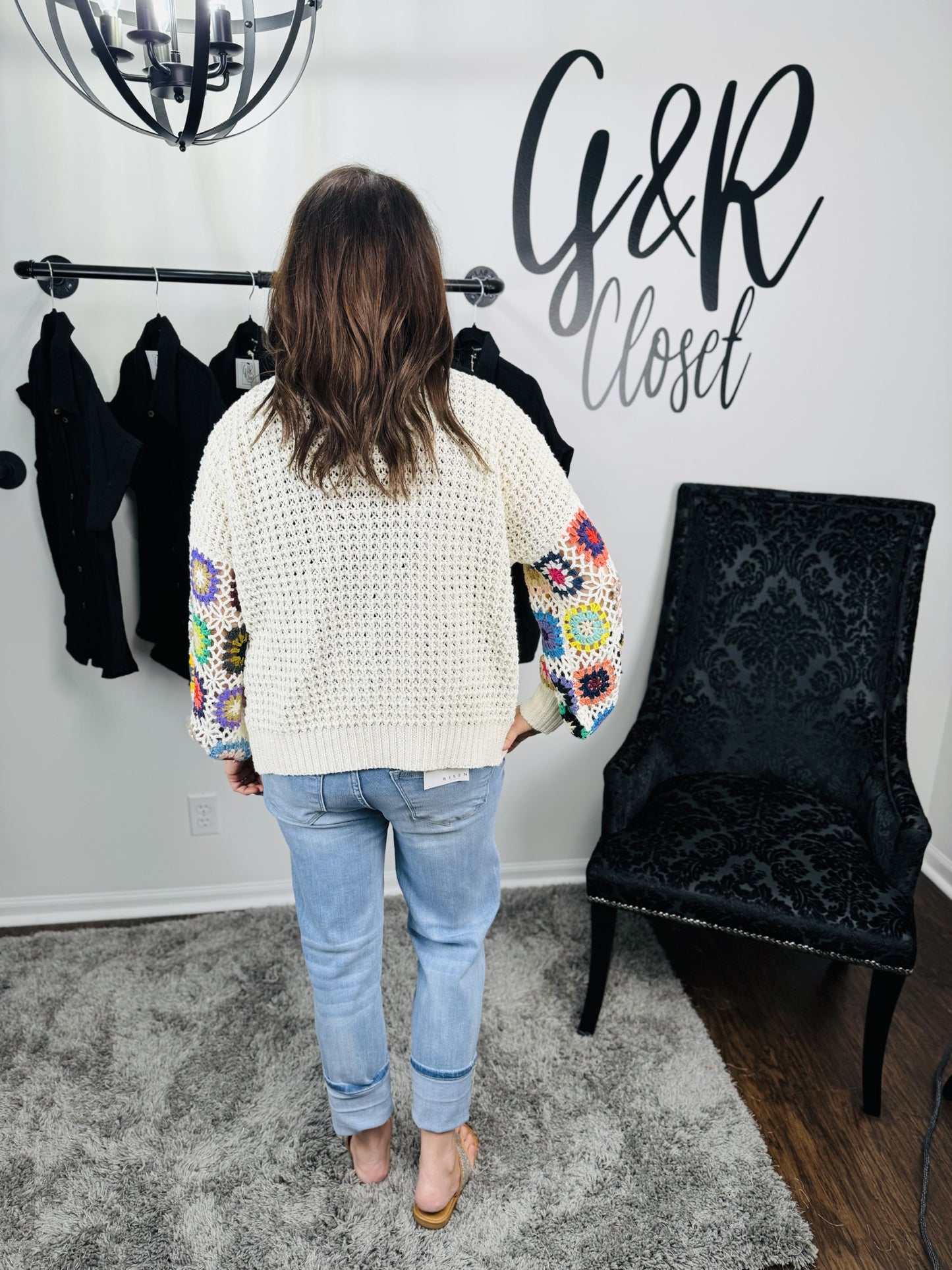 ADORA Granny Square Crochet Cardigan