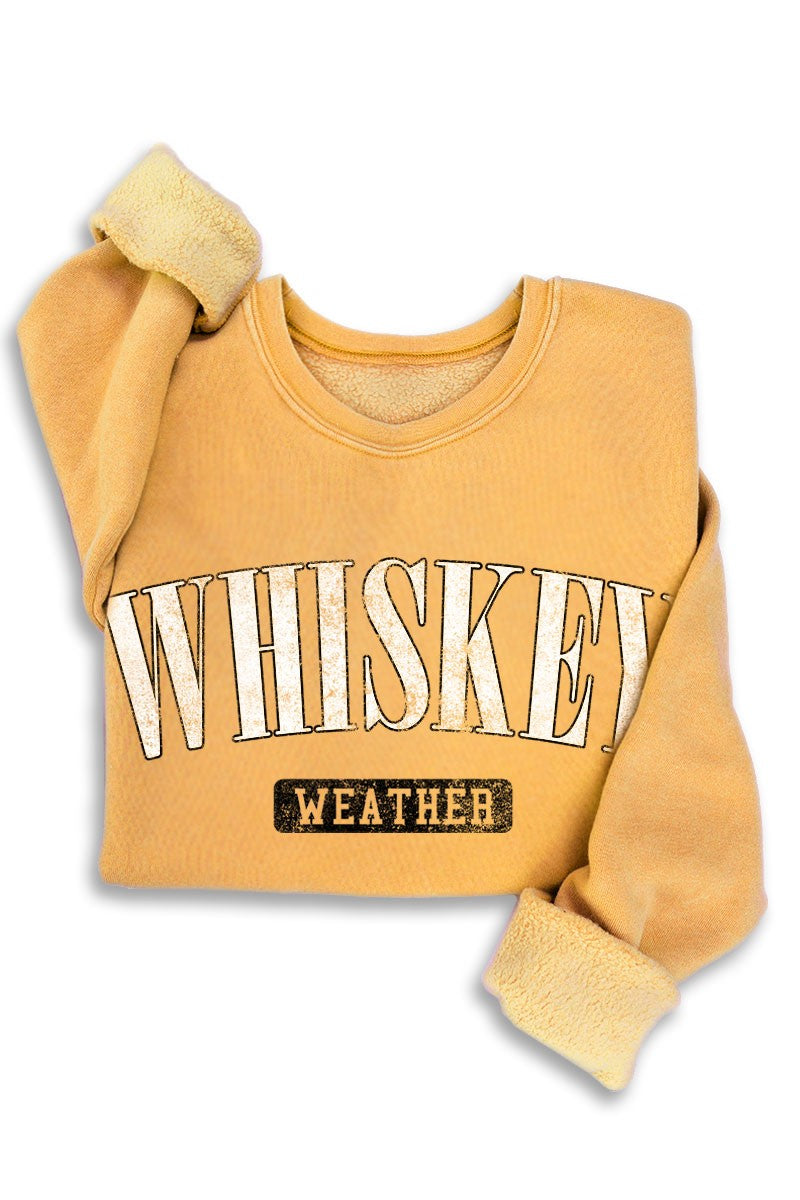 HRT&LUV Whiskey Weather Mineral Sweatshirt