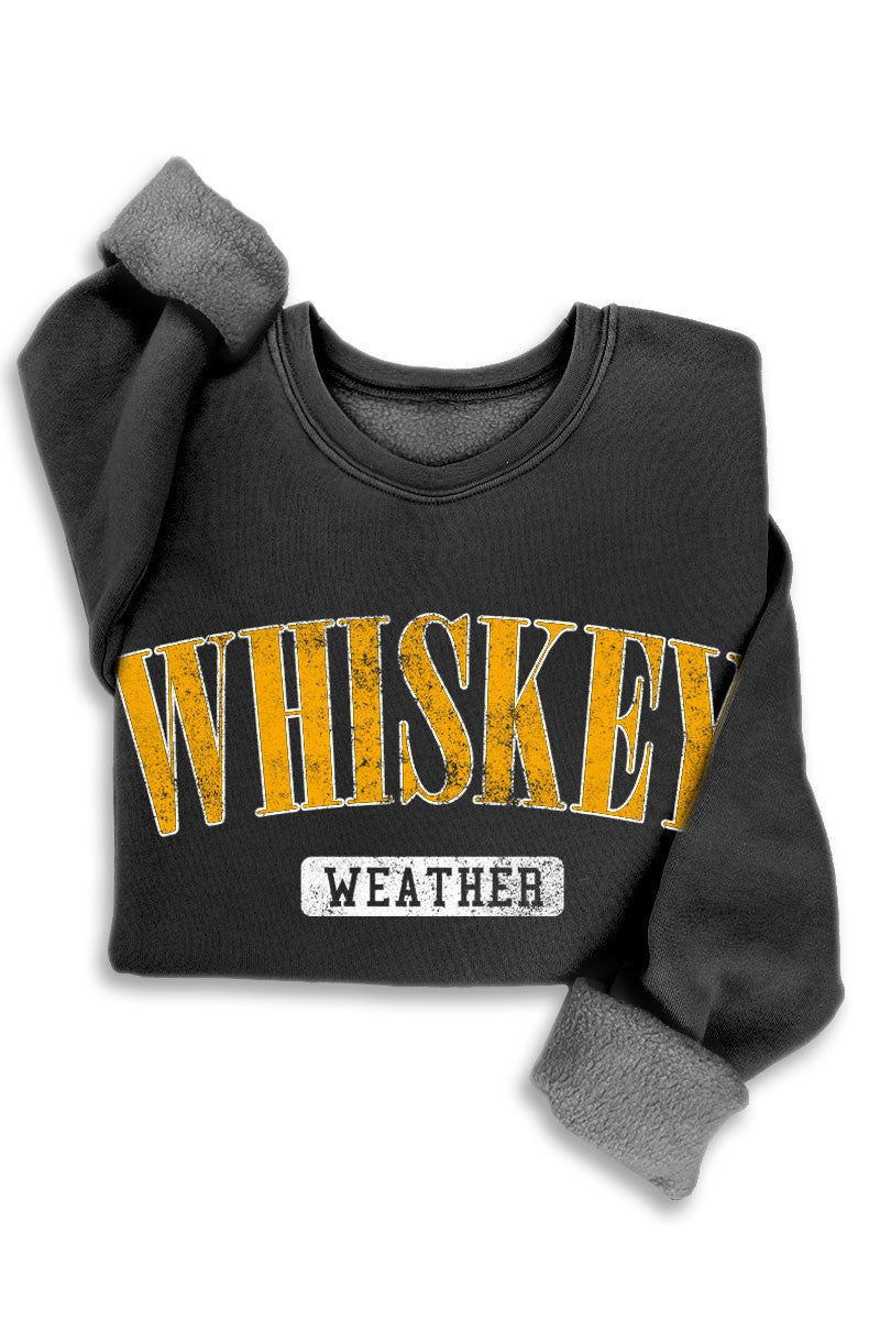 HRT&LUV Whiskey Weather Mineral Sweatshirt