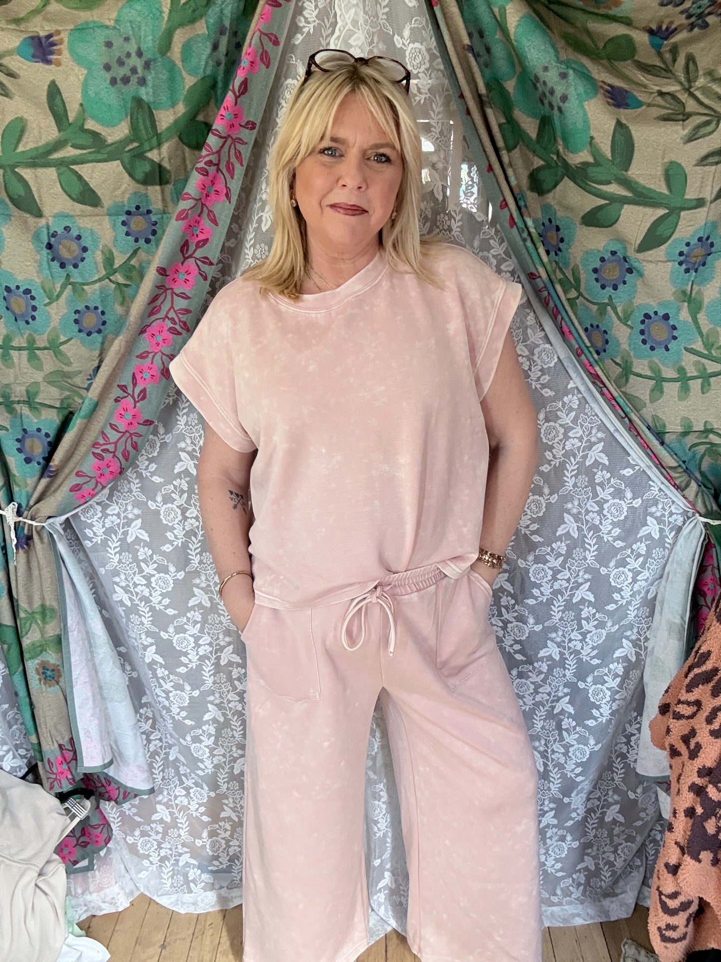 SEWN+SEEN Mineral Wash Scuba Lounge Set