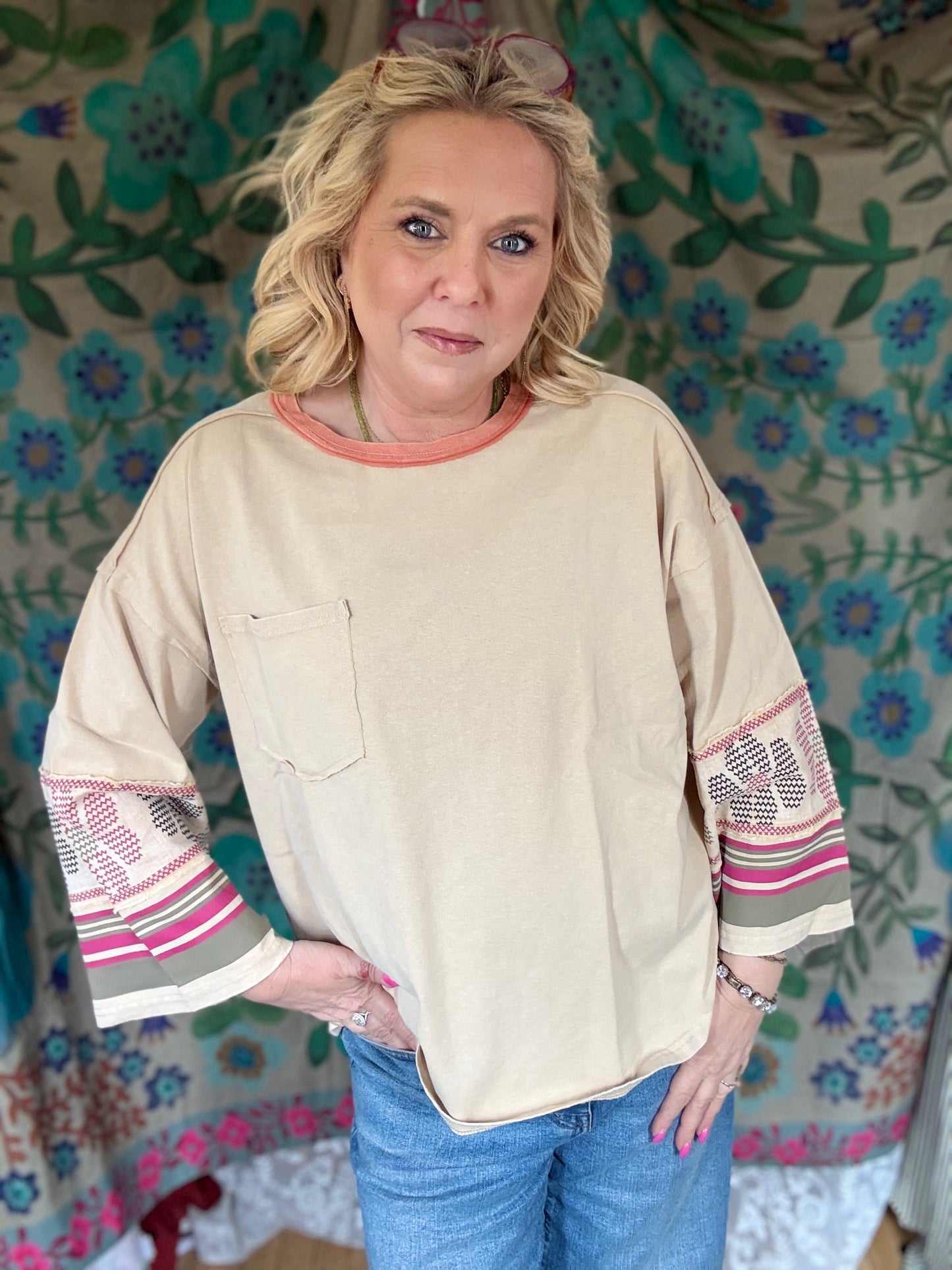 EASEL Mineral Washed Cotton Jersey Pullover