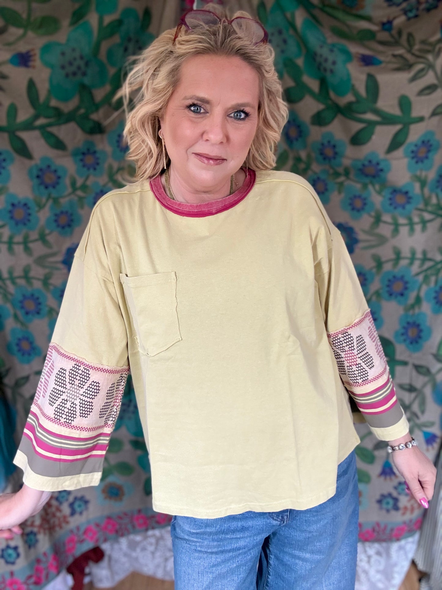 EASEL Mineral Washed Cotton Jersey Pullover