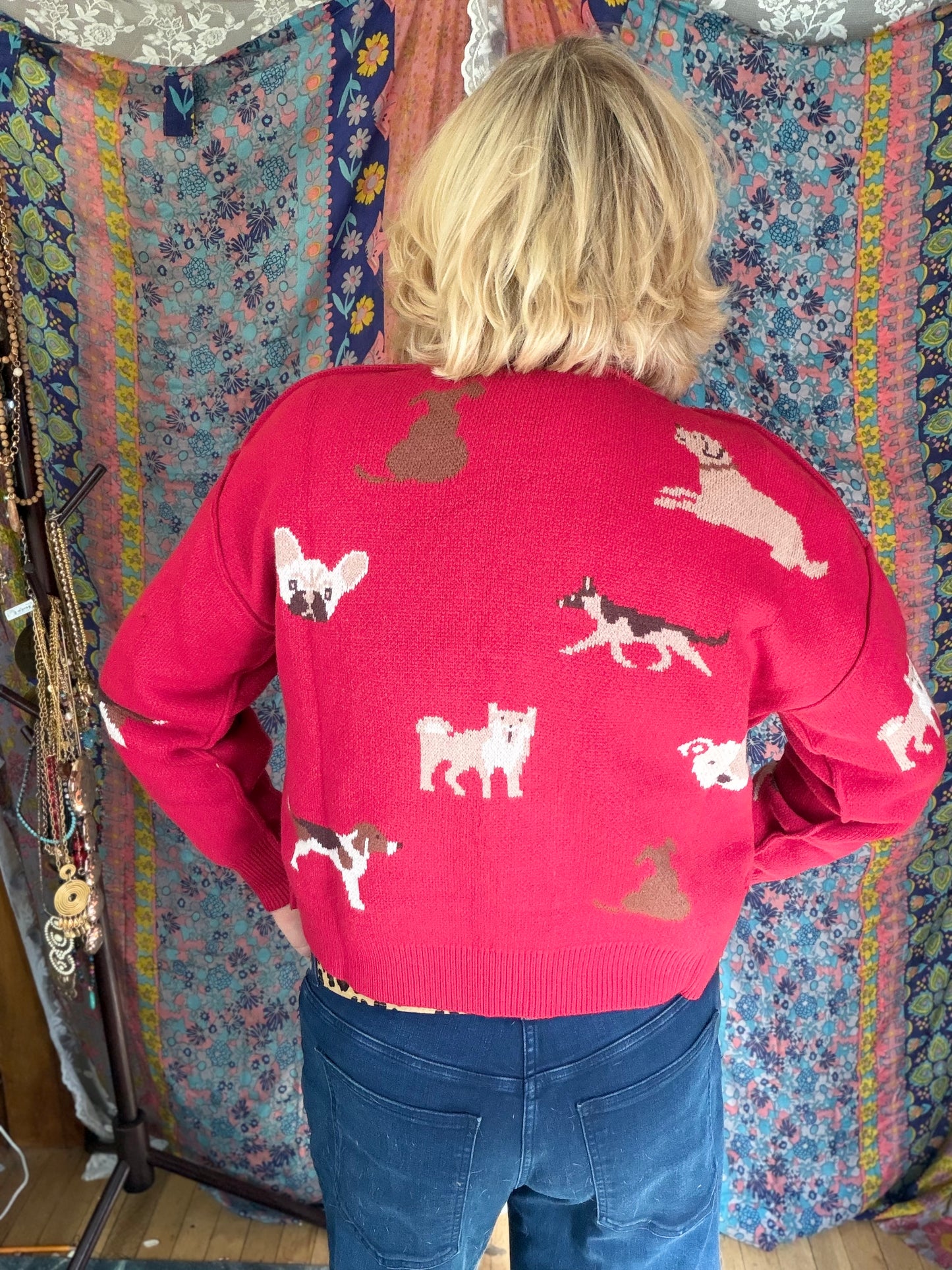 ENTRO Red Dog Cardigan